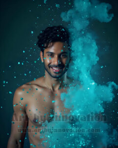 Men Enveloped by Color – AI Abstract Art | Art by Innovation