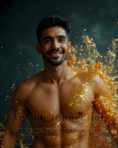 Men Enveloped by Color – AI Abstract Art | Art by Innovation