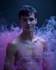 Men Enveloped by Color – AI Abstract Art | Art by Innovation