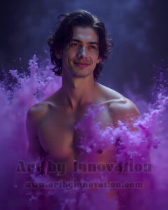 Men Enveloped by Color – AI Abstract Art | Art by Innovation