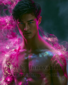 Men Enveloped by Color – AI Abstract Art | Art by Innovation