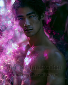 Men Enveloped by Color – AI Abstract Art | Art by Innovation