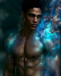 Men Enveloped by Color – AI Abstract Art | Art by Innovation
