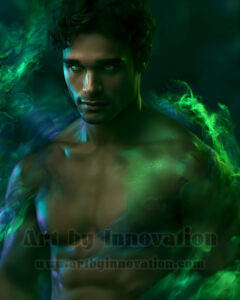 Men Enveloped by Color – AI Abstract Art | Art by Innovation