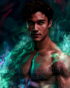 Men Enveloped by Color – AI Abstract Art | Art by Innovation