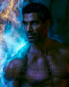 Men Enveloped by Color – AI Abstract Art | Art by Innovation