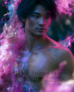 Men Enveloped by Color – AI Abstract Art | Art by Innovation