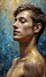 Colorful Happy Male Faces – AI Abstract Art