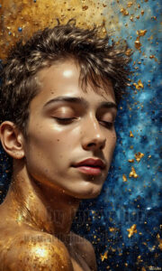 Colorful Happy Male Faces – AI Abstract Art