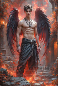 Dark Angels – AI Fallen Angel Art Gallery