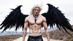 Dark Angels – AI Fallen Angel Art Gallery