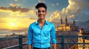 Golden City Young Men – AI Art