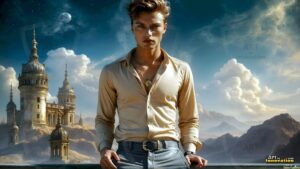 Golden City Young Men – AI Art