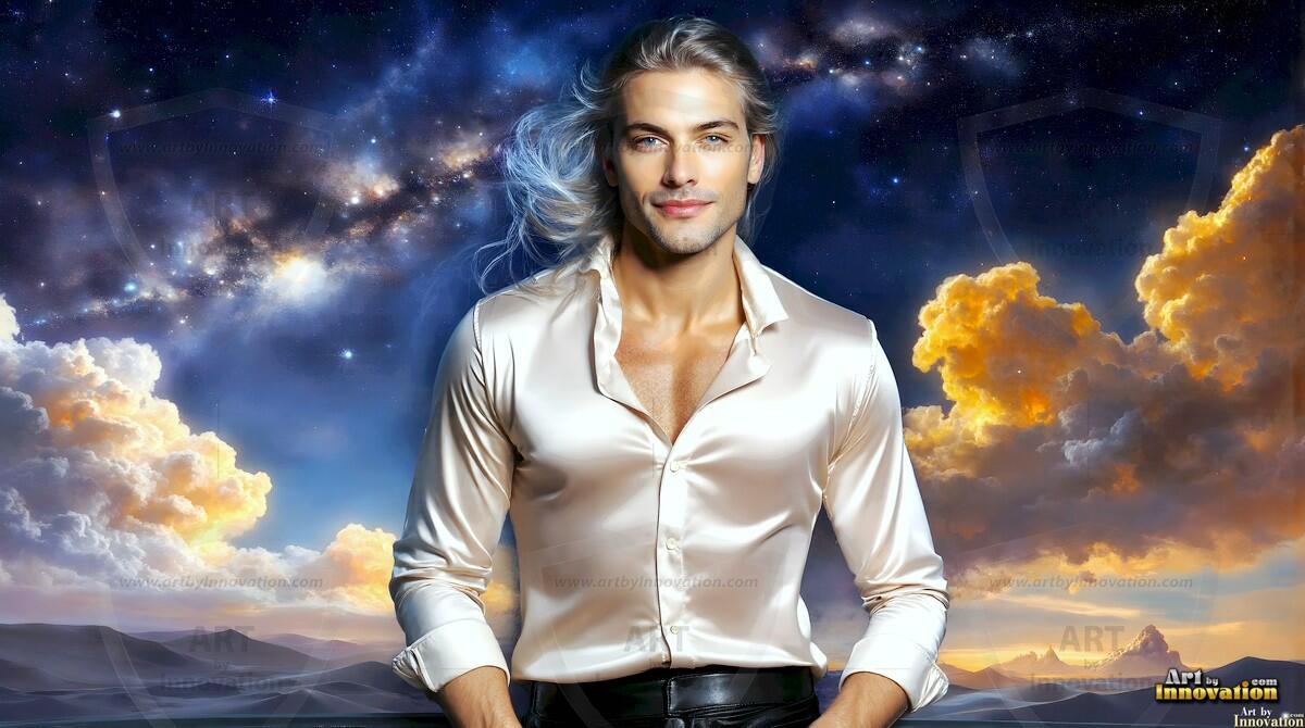 AI-generated Golden City Young Men — beautiful handsome young men in their teens and 20s on balconies overlooking a majestic golden heavenly city. 349 images by Jeff Dupler.