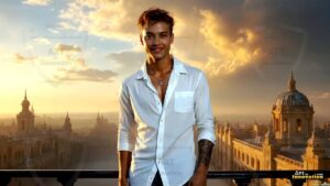 Golden City Young Men – AI Art
