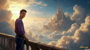 Golden City Young Men – AI Art