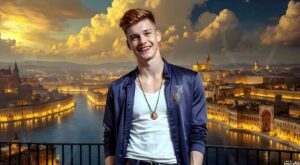 Golden City Young Men – AI Art