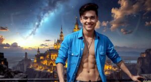 Golden City Young Men – AI Art