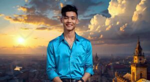 Golden City Young Men – AI Art