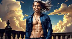 Golden City Young Men – AI Art