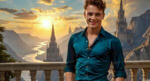 Golden City Young Men – AI Art