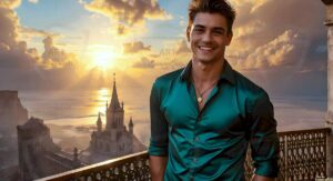 Golden City Young Men – AI Art