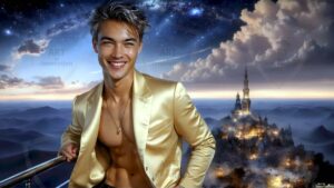 Golden City Young Men – AI Art