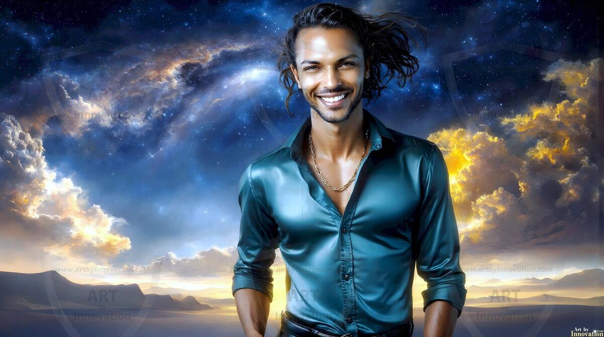 AI-generated Golden City Young Men — beautiful handsome young men in their teens and 20s on balconies overlooking a majestic golden heavenly city. 349 images by Jeff Dupler.