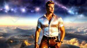 Golden City Young Men – AI Art
