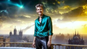 Golden City Young Men – AI Art