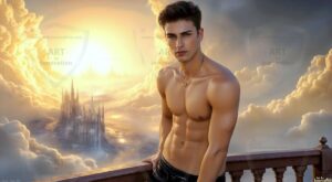 Golden City Young Men – AI Art