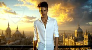 Golden City Young Men – AI Art
