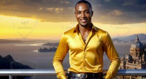 Golden City Young Men – AI Art