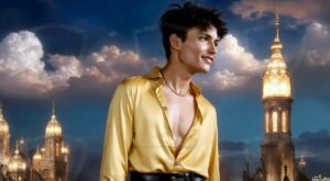 Golden City Young Men – AI Art