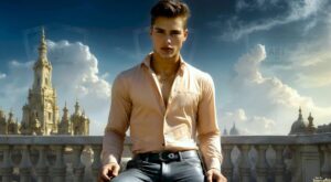 Golden City Young Men – AI Art