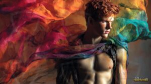 Rainbow of colors Art – 16×9 #0138