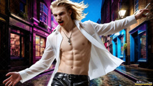 Vampire Lestat – AI Dark Fantasy Art