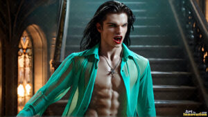Vampire Lestat – AI Dark Fantasy Art