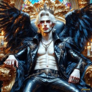Vampires ornate throne Art – 1×1 #0100