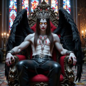 Vampires ornate throne Art – 1×1 #0102