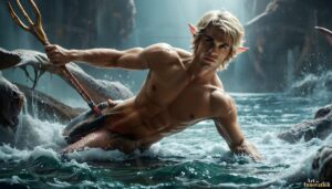 Mermen warriors Art – 16×9 #0100