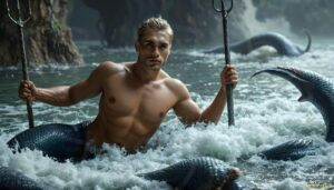 Mermen warriors Art – 16×9 #0103