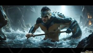 Mermen warriors Art – 16×9 #0105