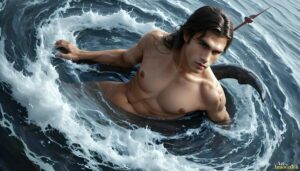 Mermen warriors Art – 16×9 #0106