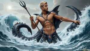 Mermen warriors Art – 16×9 #0111