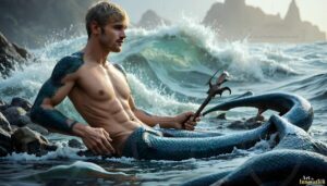 Mermen warriors Art – 16×9 #0116