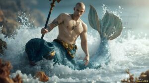 Mermen warriors Art – 16×9 #0121