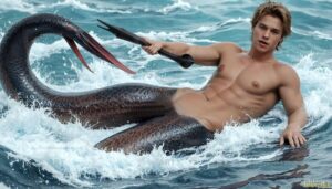 Mermen warriors Art – 16×9 #0122