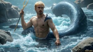 Mermen warriors Art – 16×9 #0123