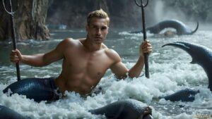 Mermen warriors Art – 16×9 #0125